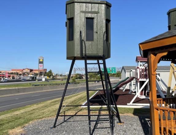 6'x6' Octagon Hunting Blind with extendable metal stand from Pine Creek Structures in Harrisburg, PA