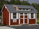 10x16 Cape Cod Style Storage Shed with metal roof and Cape Dormer from Pine Creek Structures