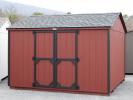 10x12 Economy Style Peak Storage Shed built at Pine Creek Structures of Spring Glen