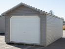 12x24 Peak Garage with Graphite Grey Vinyl Siding at Pine Creek Structures